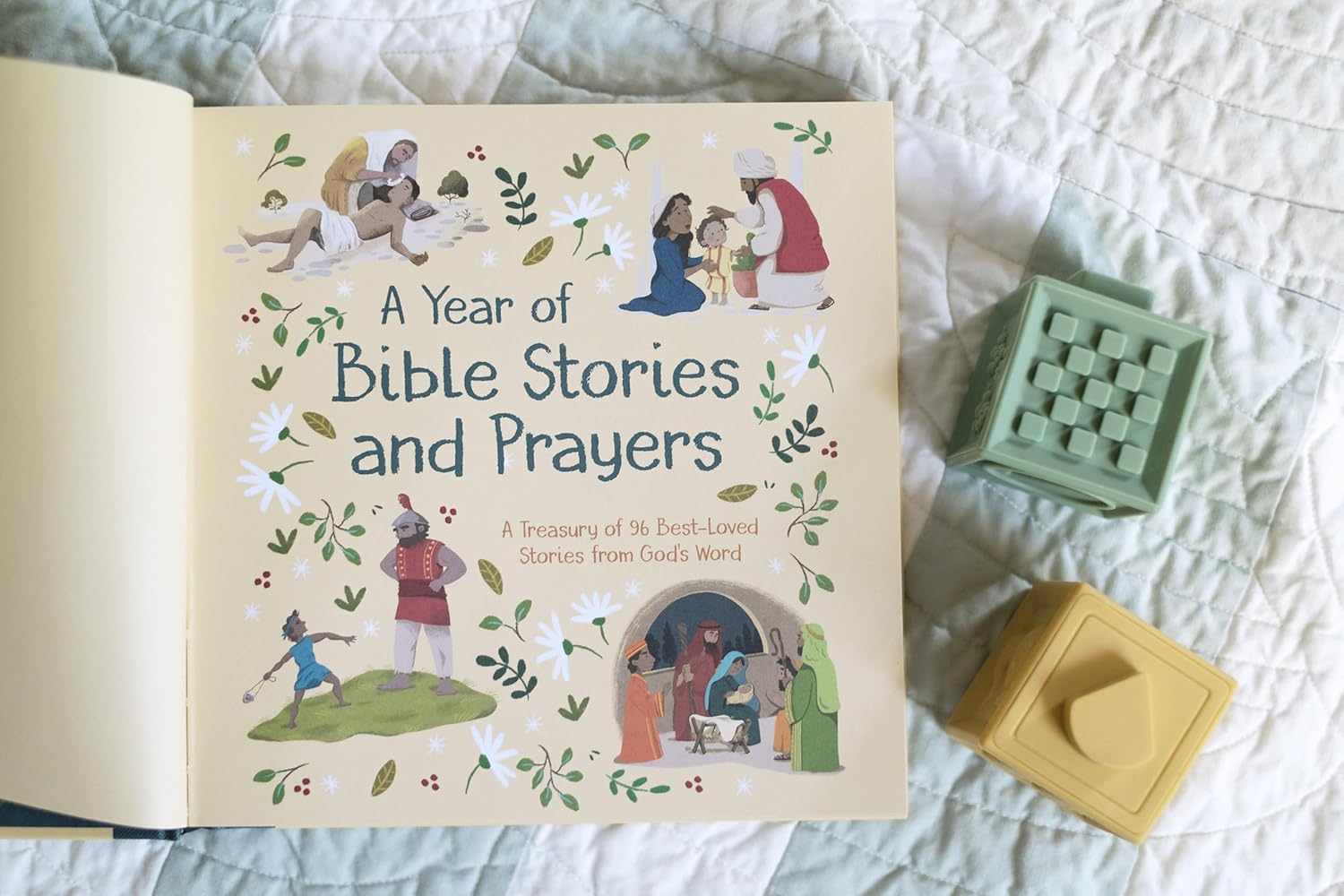 A Year of Bible Stories and Prayers: A Treasury of 96 Best-Loved Stories from God's Word