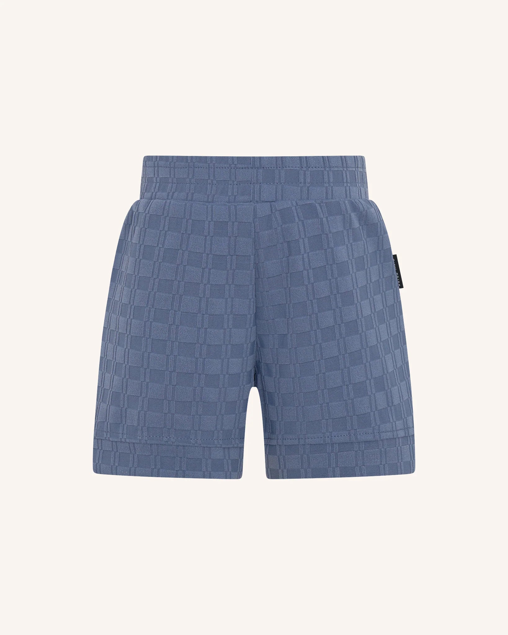 Tiny Tribe Blue Textured Shirt & Shorts Set