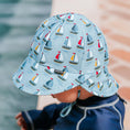 Load image into Gallery viewer, Sails - Legionnaire Swim Flap Beach Hat - Bedhead Hats
