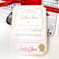 Load image into Gallery viewer, Santa's Nice List Certificate - Gold White
