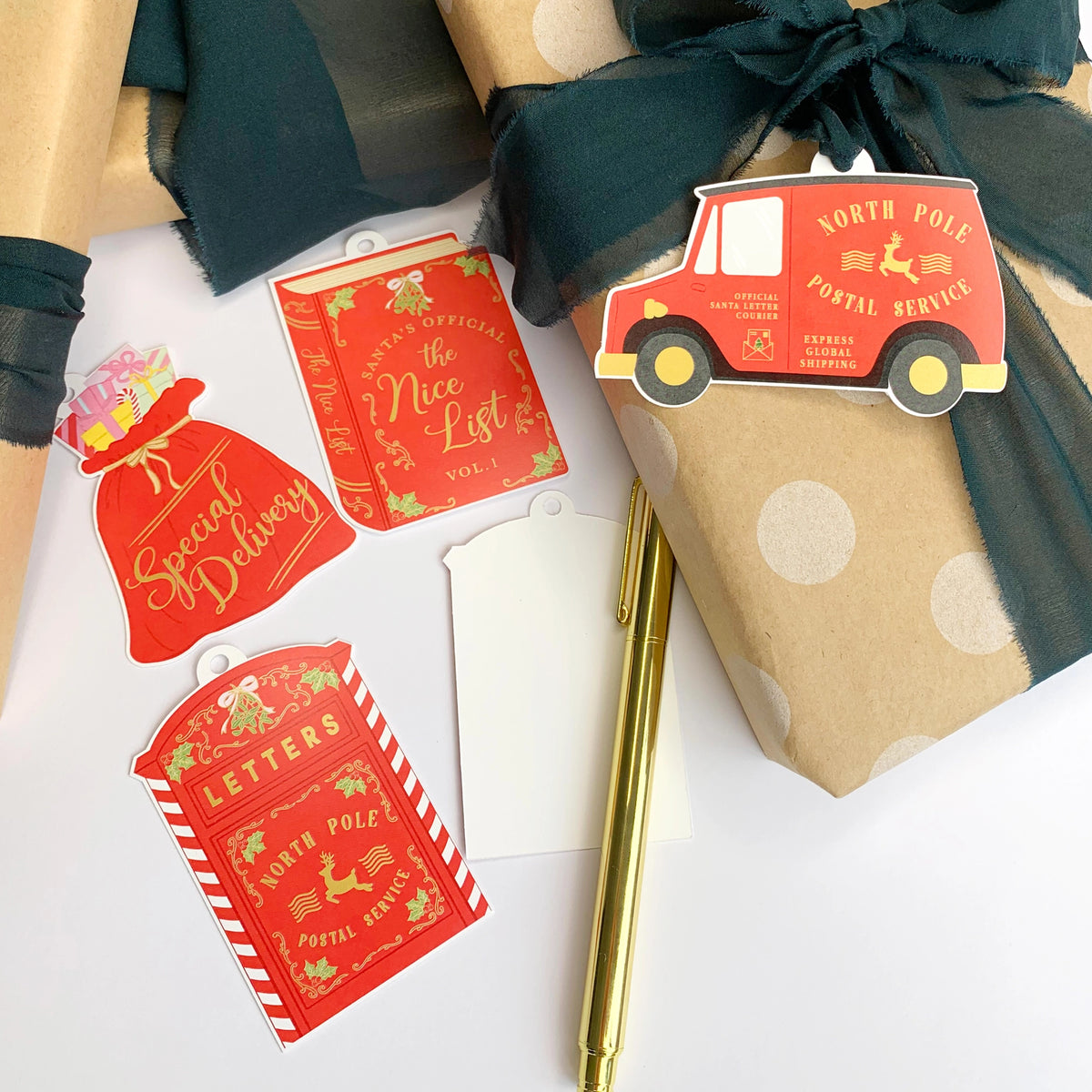 Special Delivery Christmas Gift Tags - Set of 8