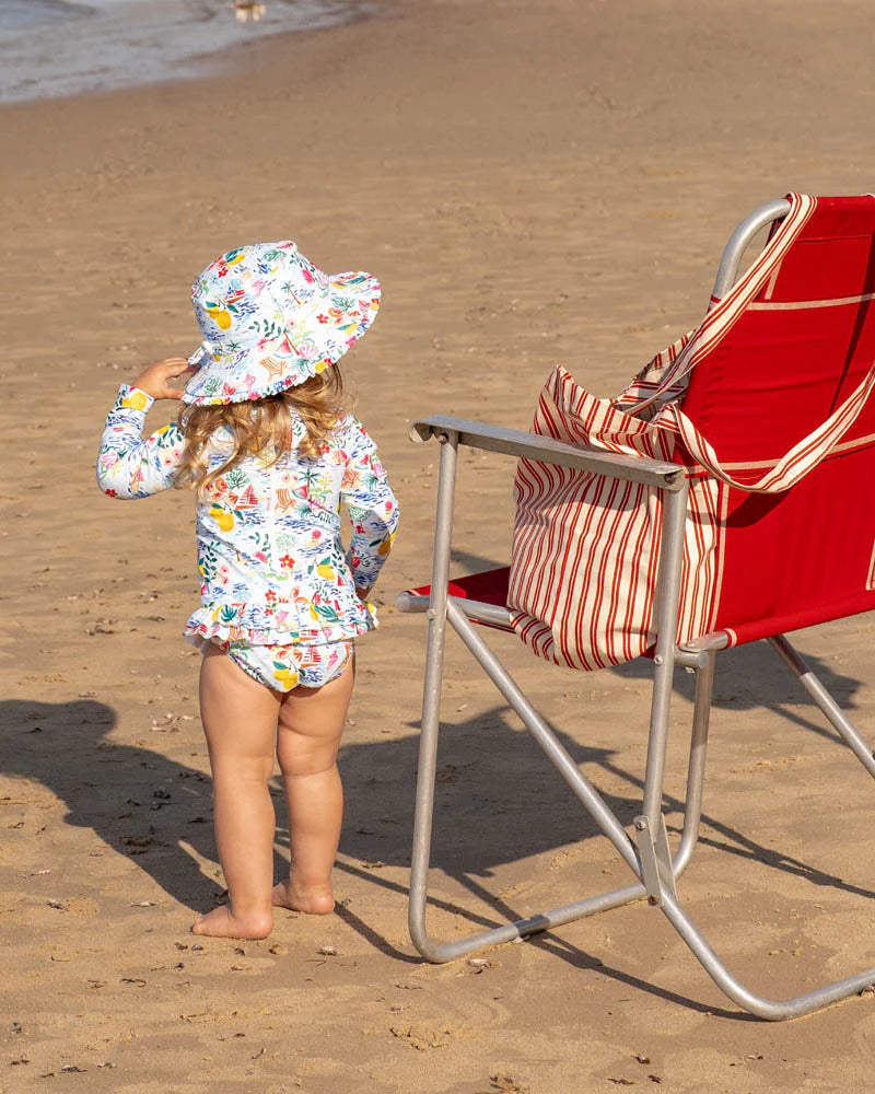 Addison Print LS Sunsuit / Swimsuit