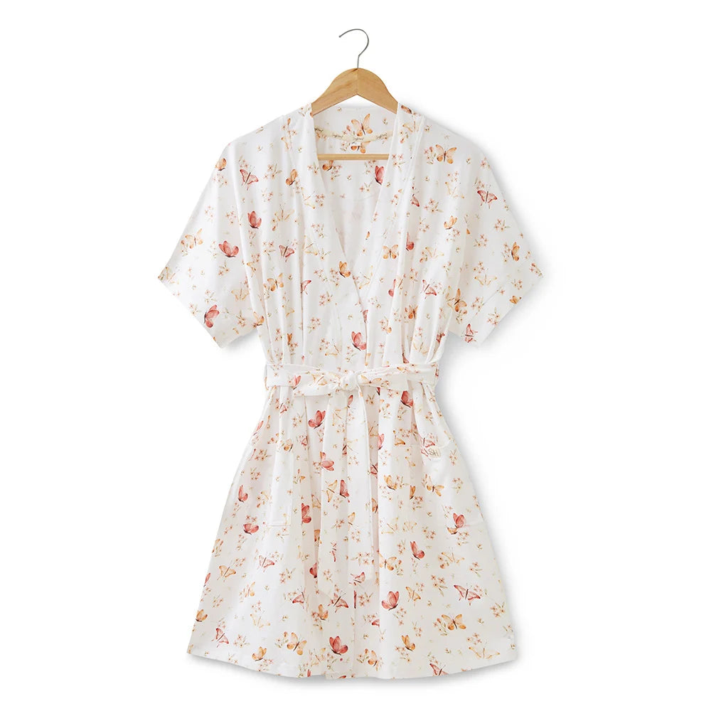 Butterfly Organic Maternity Robe - Snuggle Hunny