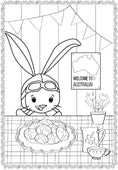 Load image into Gallery viewer, Easter Bunny Comes to Australia – Glitter Paint Poster Book

