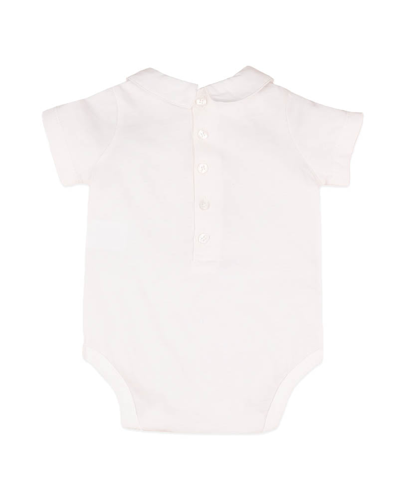 Evan Emb. Collared Bodysuit - Bebe By Minihaha