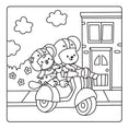 Load image into Gallery viewer, Happy Days - Scooty Cuties Cosy Colouring Kit

