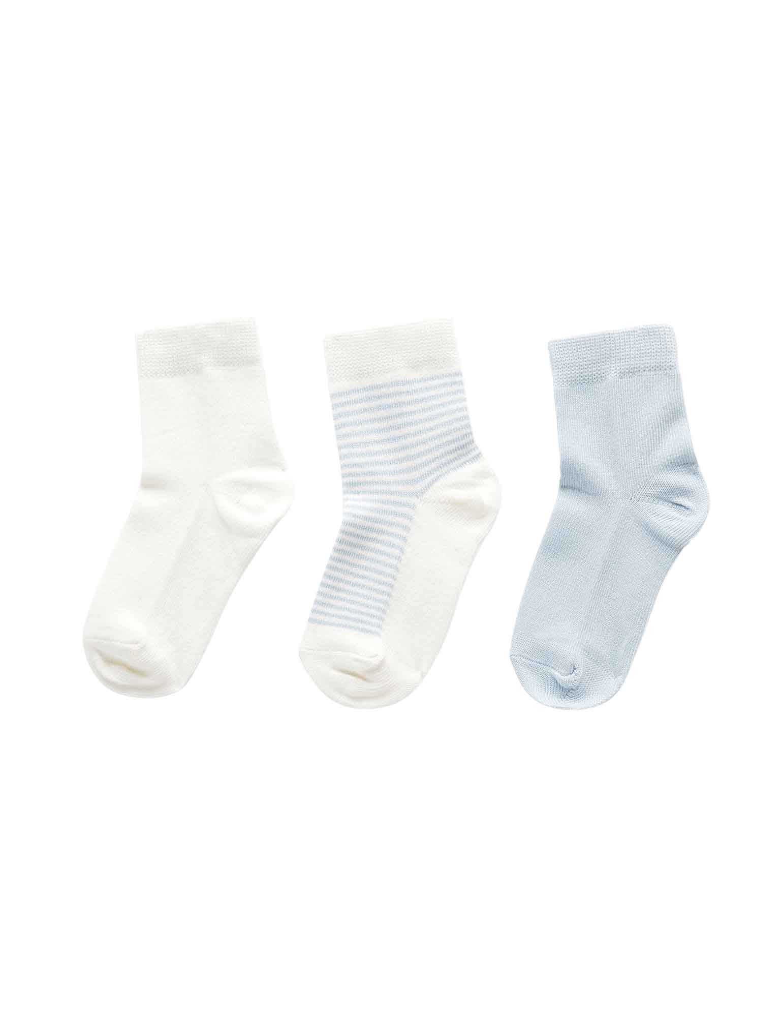 Pale Blue Socks - 3 Pack