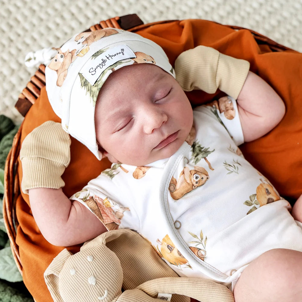 Pebble Organic Cotton Rib Mittens - Snuggle Hunny