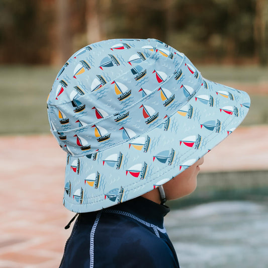 Sails - Kids Classic Swim Bucket Beach Hat - Bedhead Hats