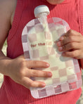 Load image into Gallery viewer, Sinchies Reusable Food Pouch (150ml) - Checkmate Blush

