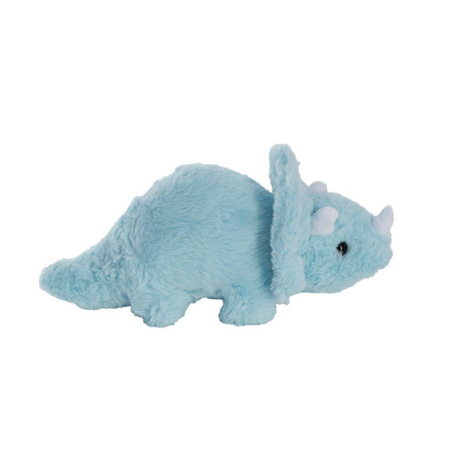 Triceratops Dinosaur Plush Toy - Soft Blue