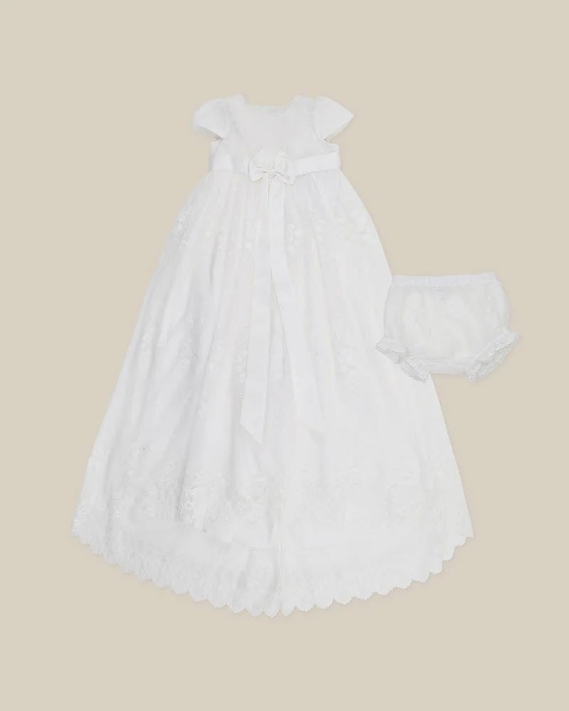 Open Back Christening Dress