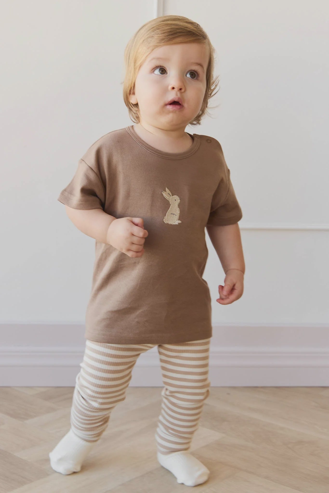 Pima Cotton Hunter Tee - Elk Garden Bunny