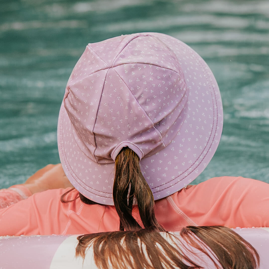 Lila - Ponytail Swim Bucket Beach Hat - Bedhead Hats