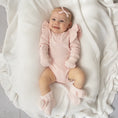Load image into Gallery viewer, Baby Pink Organic Cotton Rib Mittens - Snuggle Hunny
