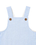 Load image into Gallery viewer, Evan Blue Stripe Overalls - Bebe By Minihaha
