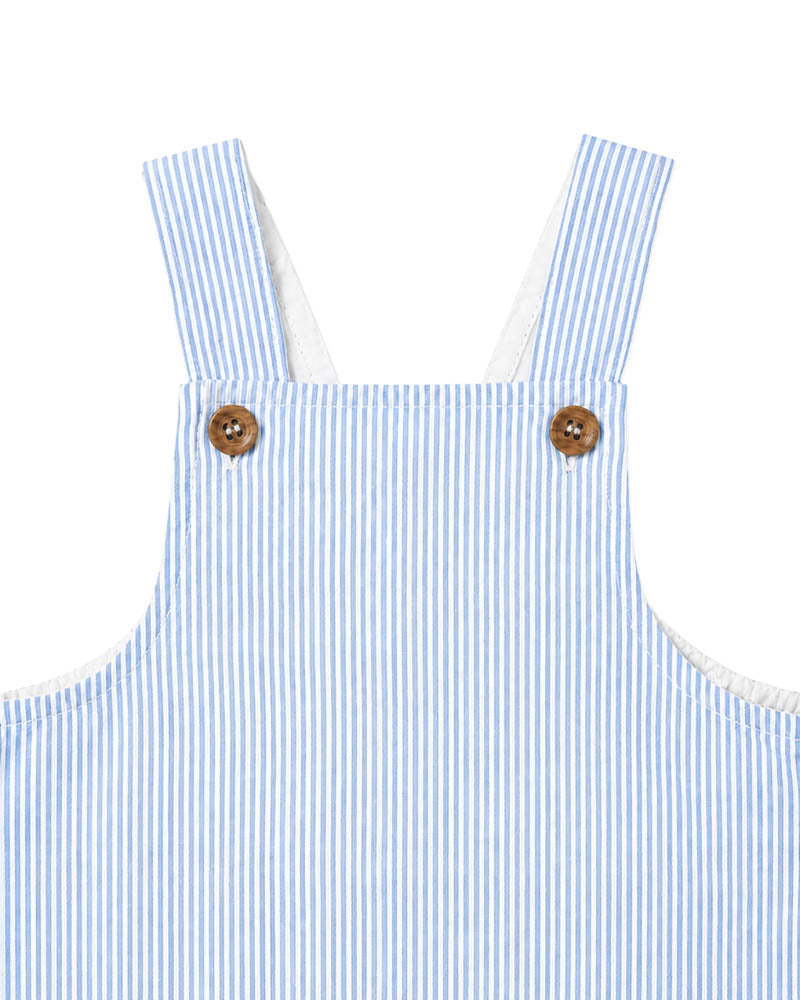 Evan Blue Stripe Overalls - Bebe By Minihaha