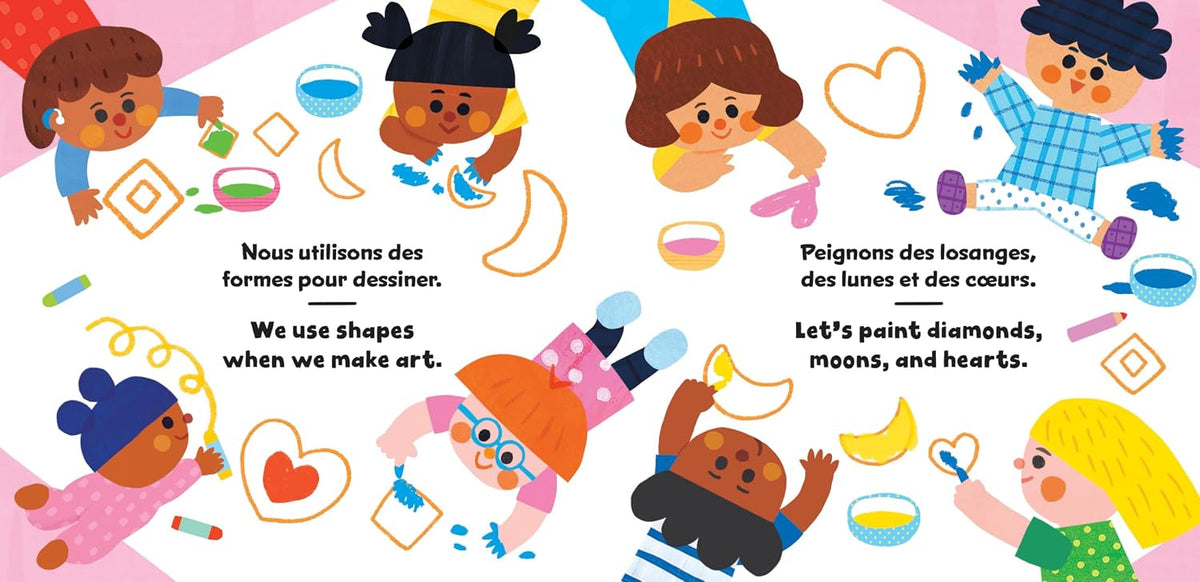 First Friends: Shapes (Bilingual French & English) Book