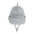 Load image into Gallery viewer, Shark - Grey Marle - Legionnaire Flap Sun Hat - Bedhead Hats
