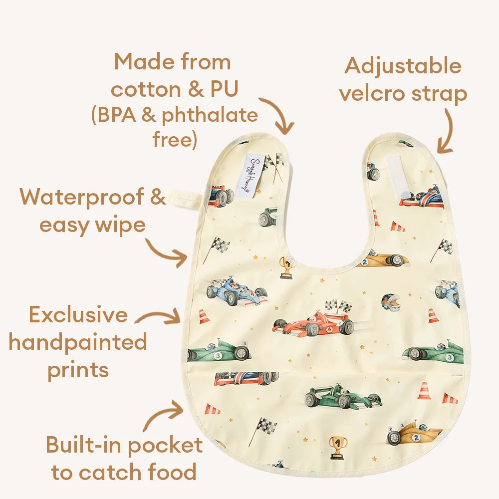 Little Racers Snuggle Bib - Snuggle Bib