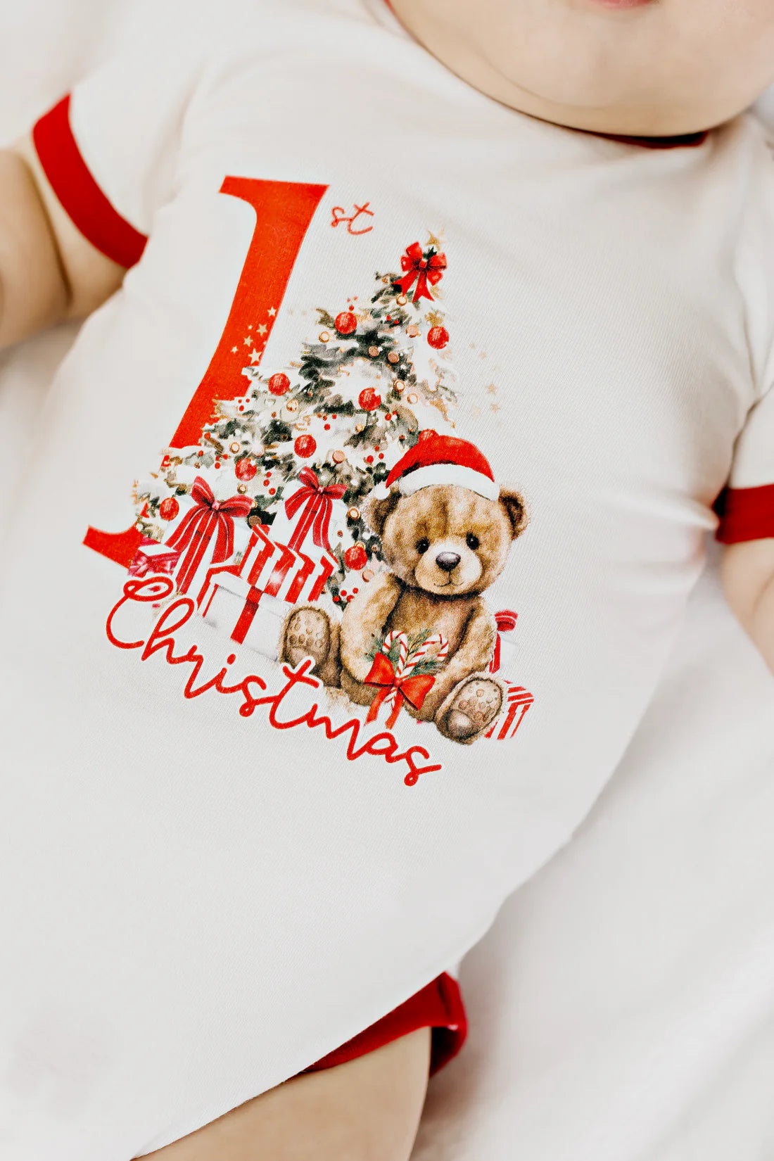 1st Christmas Bodysuit - Teddy Bear