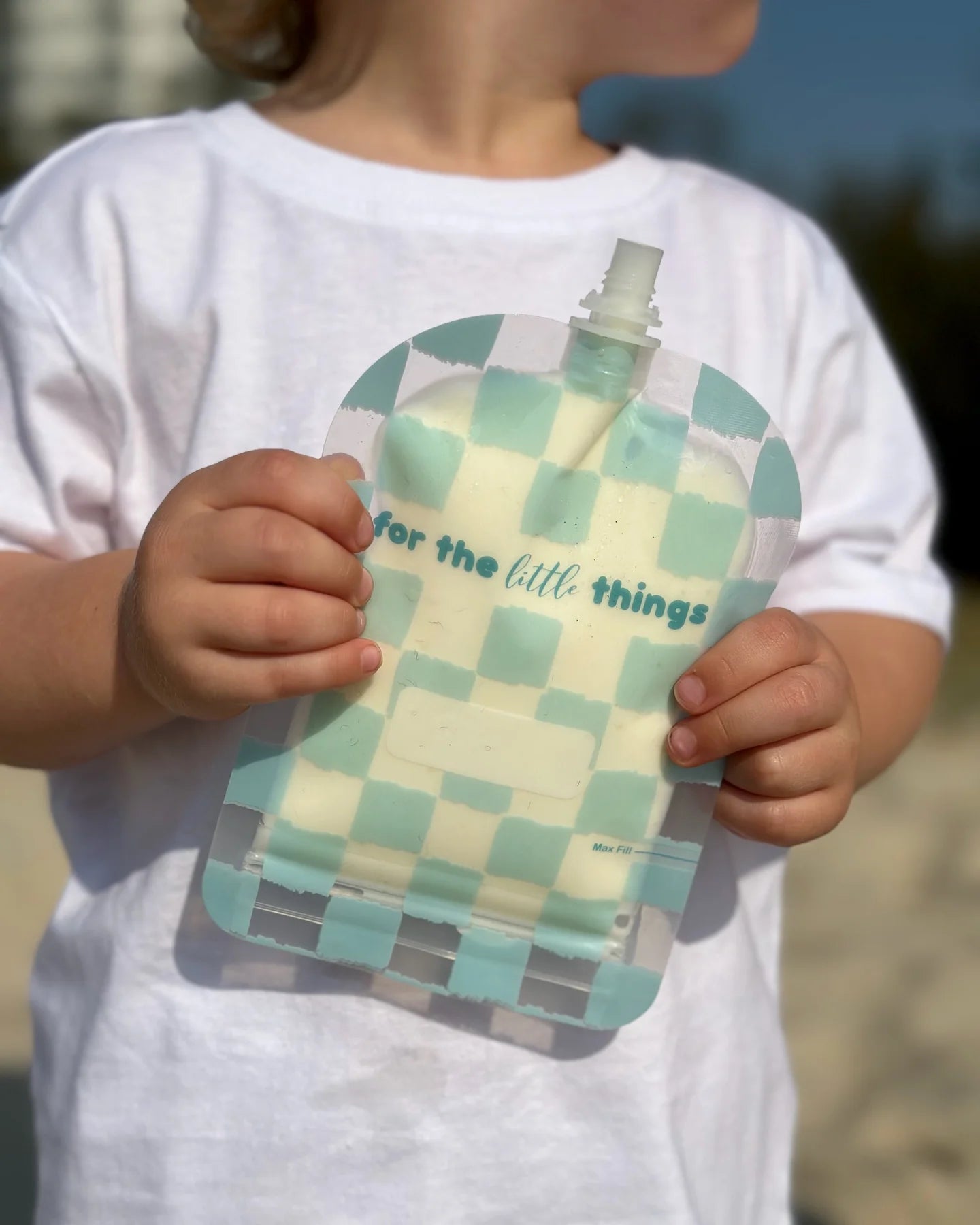 Sinchies Reusable Food Pouch (150ml) - Checkmate Bubblegum