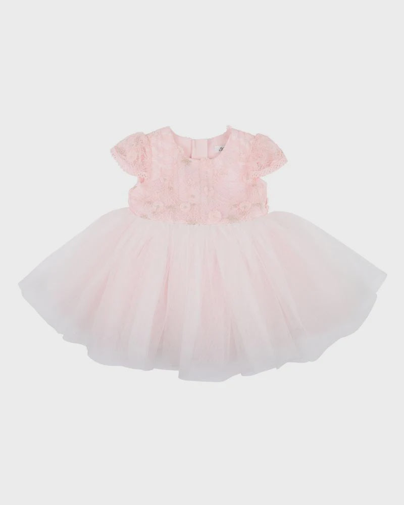 Lace Bodice Dress Mid Calf Length