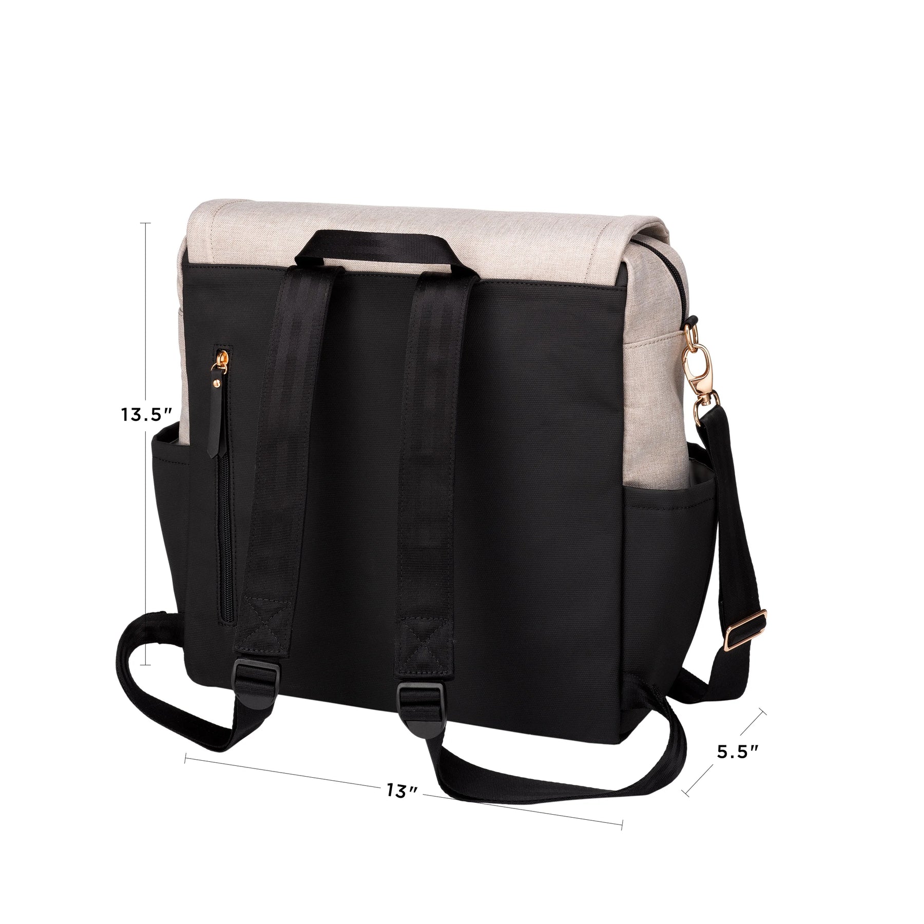 Boxy Backpack - Sand/Black