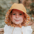 Load image into Gallery viewer, Margaret/Maize - 'Wanderer' Reversible Panelled Bucket Sun Hat - Bedhead Hats
