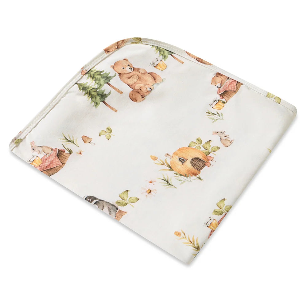 Bears Organic Jersey Wrap & Beanie Set - Snuggle Hunny
