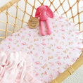 Load image into Gallery viewer, Boots & Bows Organic Bassinet Sheet / Change Pad Cover - Snuggle Hunny
