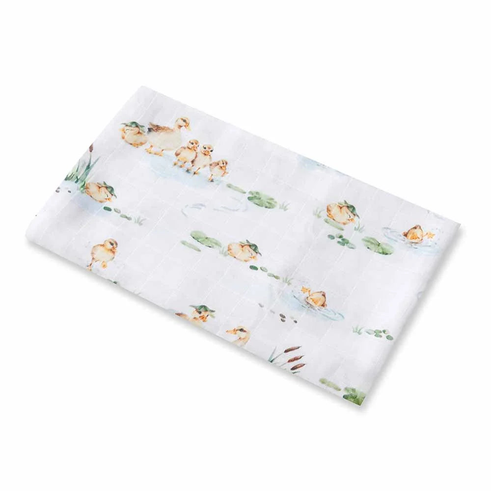 Duck Pond Organic Muslin Wrap - Snuggle Hunny