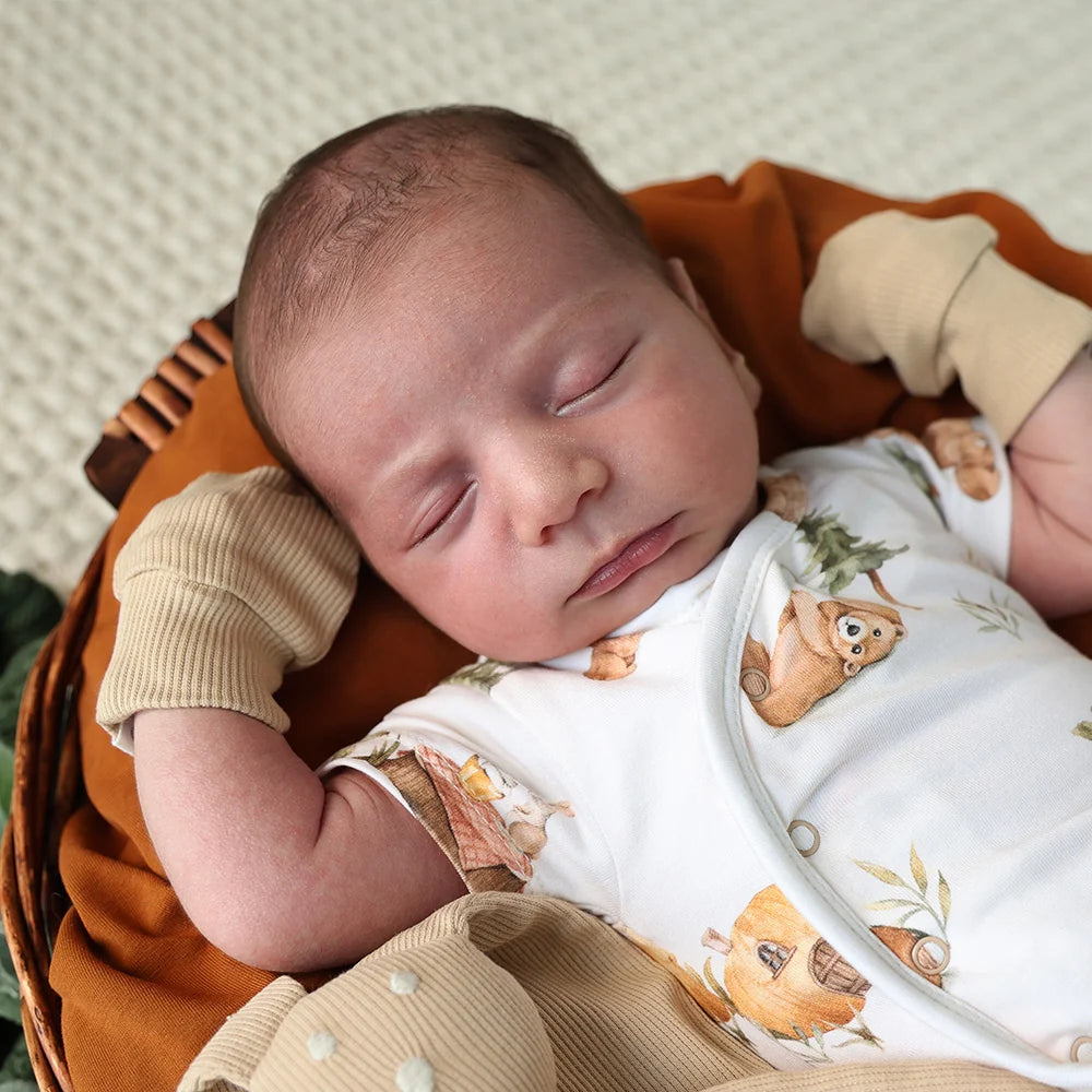 Pebble Organic Cotton Rib Mittens - Snuggle Hunny