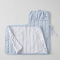 Load image into Gallery viewer, Quilted Baby Changing Mat - Blue
