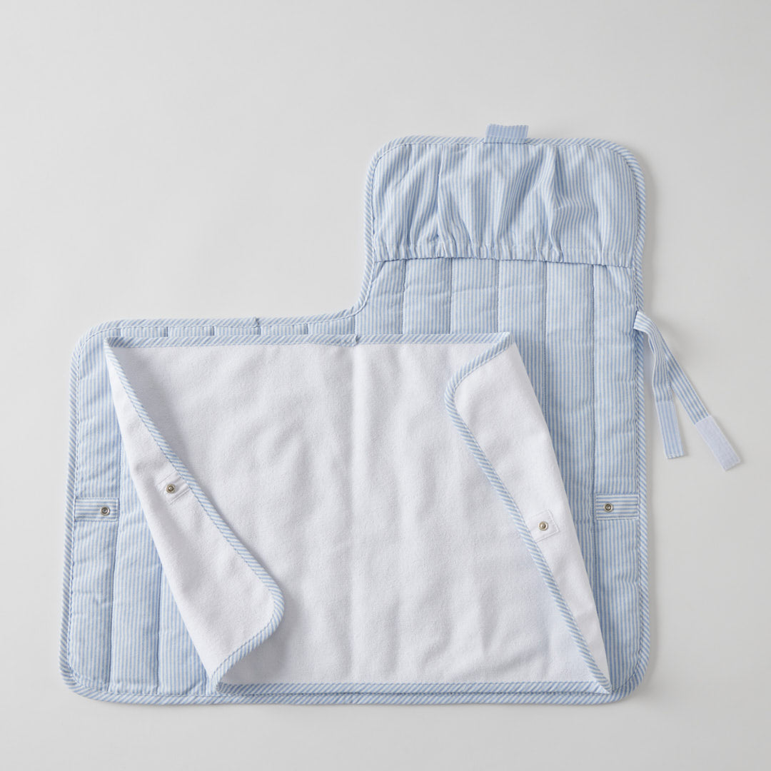 Quilted Baby Changing Mat - Blue