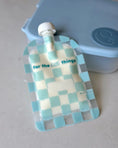 Load image into Gallery viewer, Sinchies Reusable Food Pouch (150ml) - Checkmate Bubblegum
