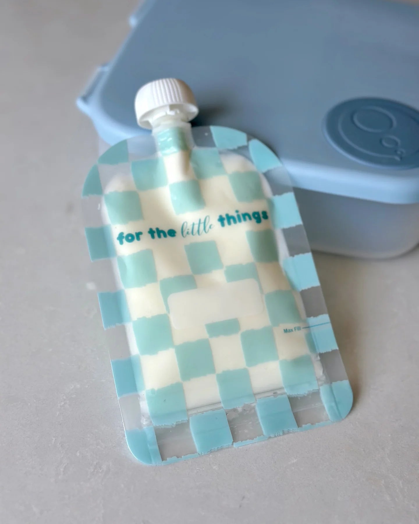Sinchies Reusable Food Pouch (150ml) - Checkmate Bubblegum