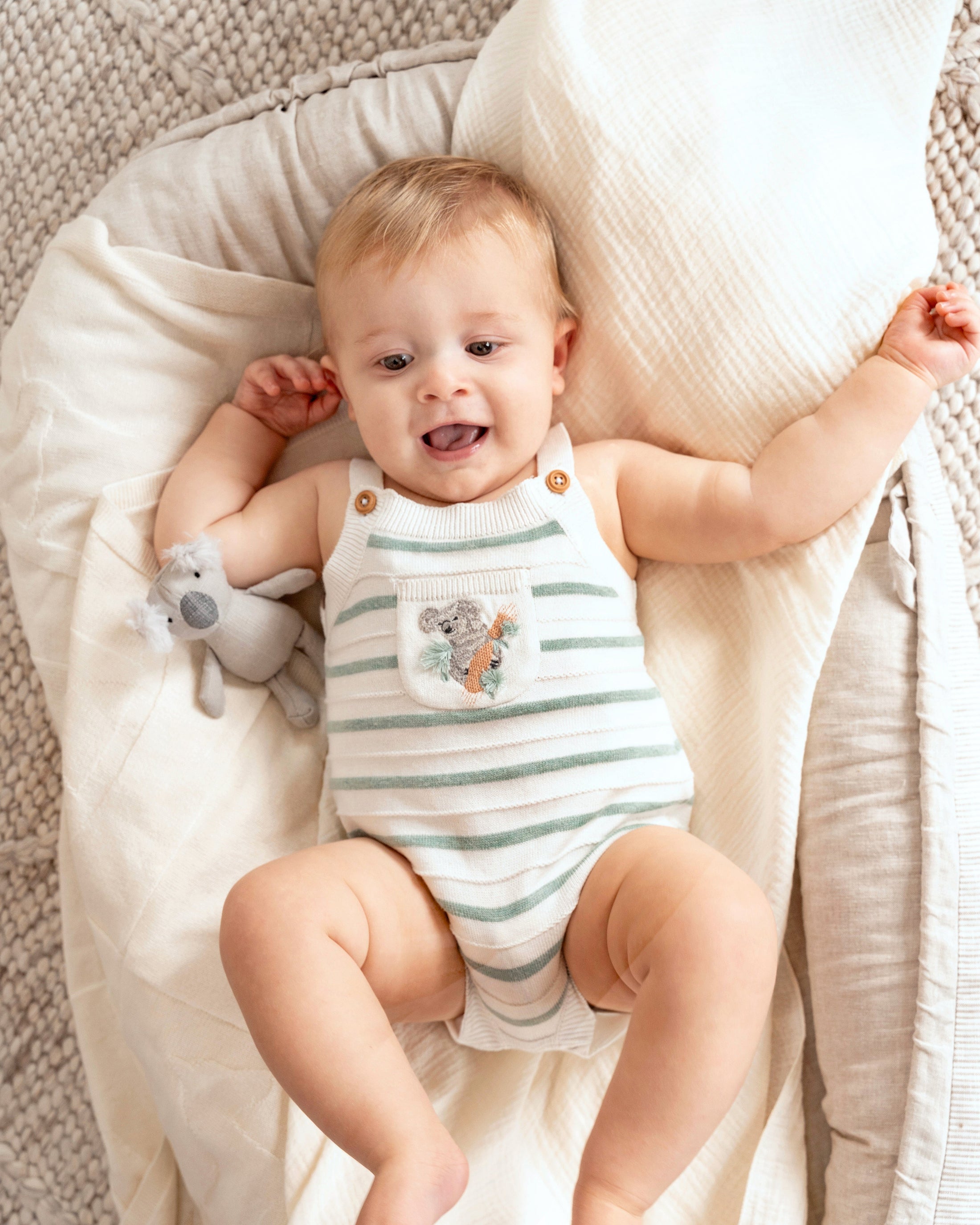Taylor Organic Knitted Koala Bodysuit