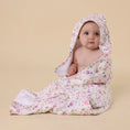 Load image into Gallery viewer, Gracie Organic Hooded Baby Towel - Snuggle Hunny
