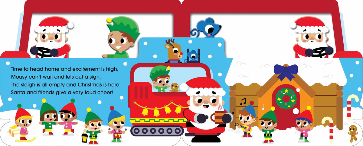 Mini Me - Shaped Board Book - Santa's Sleigh Ride