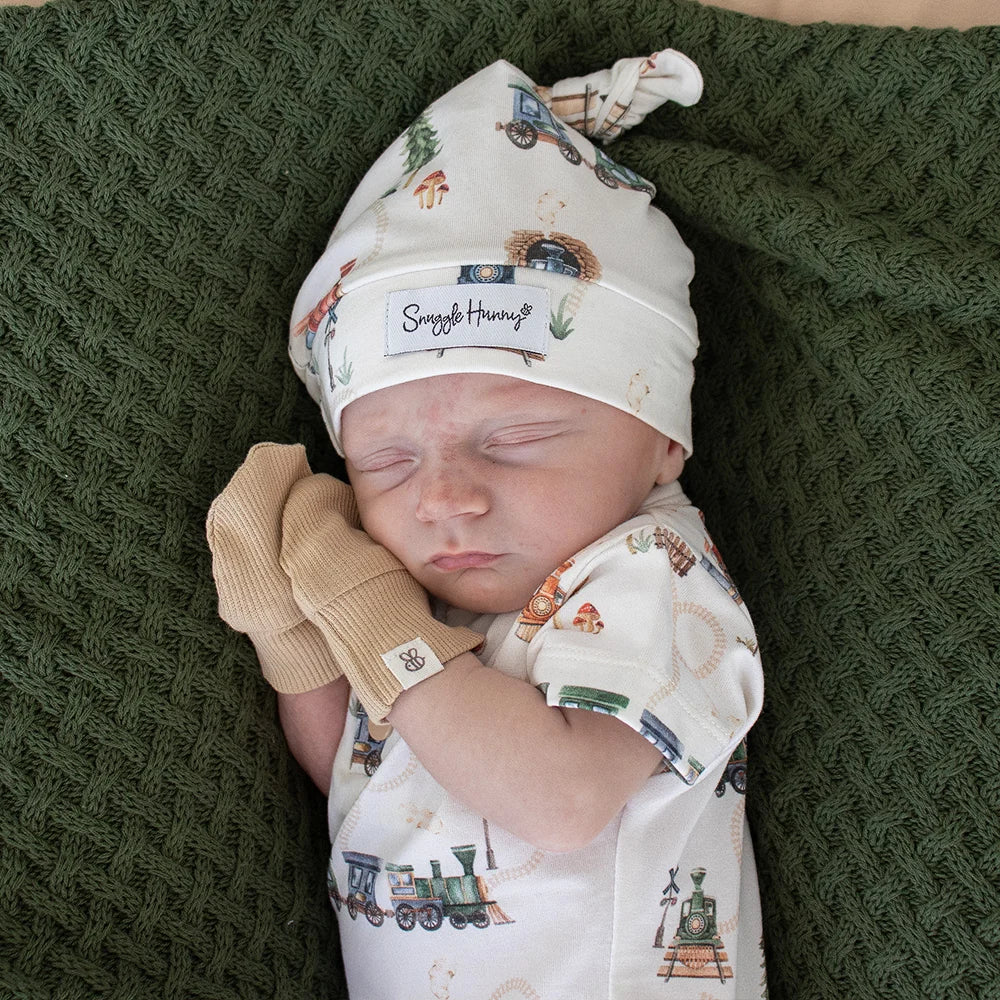 Pebble Organic Cotton Rib Mittens - Snuggle Hunny