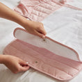 Load image into Gallery viewer, Quilted Baby Changing Mat - Pink
