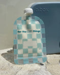 Load image into Gallery viewer, Sinchies Reusable Food Pouch (150ml) - Checkmate Bubblegum
