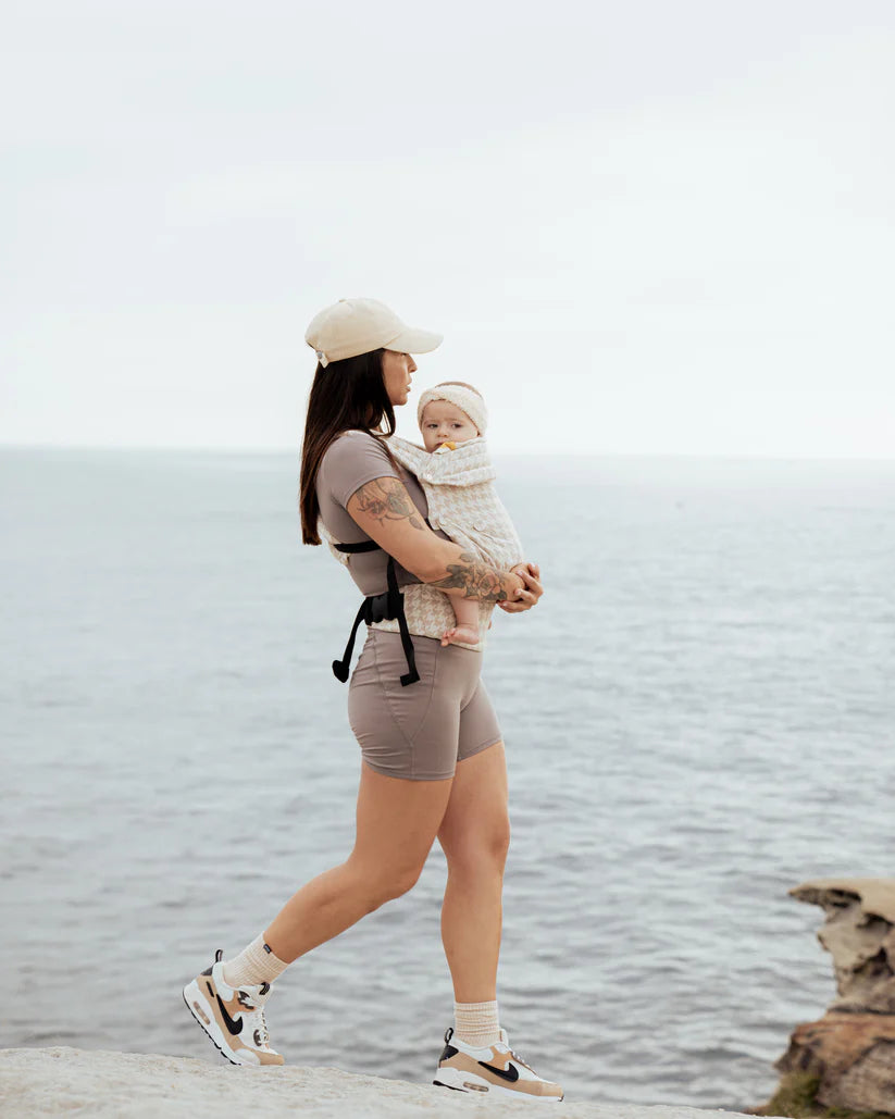 Two Can Baby Carrier - Houndstooth Beige Tweed