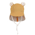 Load image into Gallery viewer, Maize/Flax - 'Roamer' Baby Reversible Teddy Flap Sun Hat - Bedhead Hats
