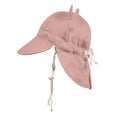 Load image into Gallery viewer, Rosa/Flax - 'Roamer' Baby Reversible Teddy Flap Sun Hat - Bedhead Hats
