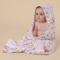 Load image into Gallery viewer, Gracie Organic Hooded Baby Towel - Snuggle Hunny
