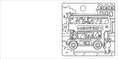 Load image into Gallery viewer, Happy Days - Deluxe Cosy Colouring Folder - Cool Cuties
