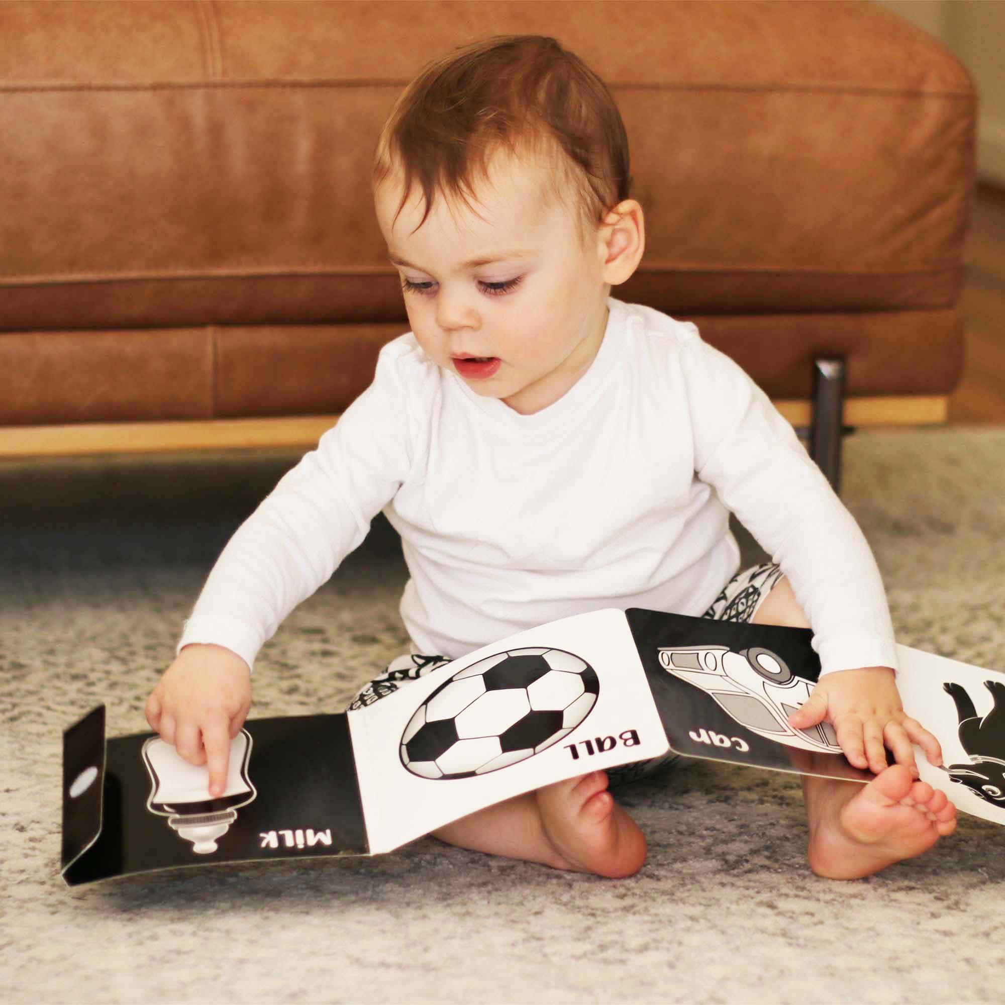 Welcome To The World Little One Black and White Baby Book