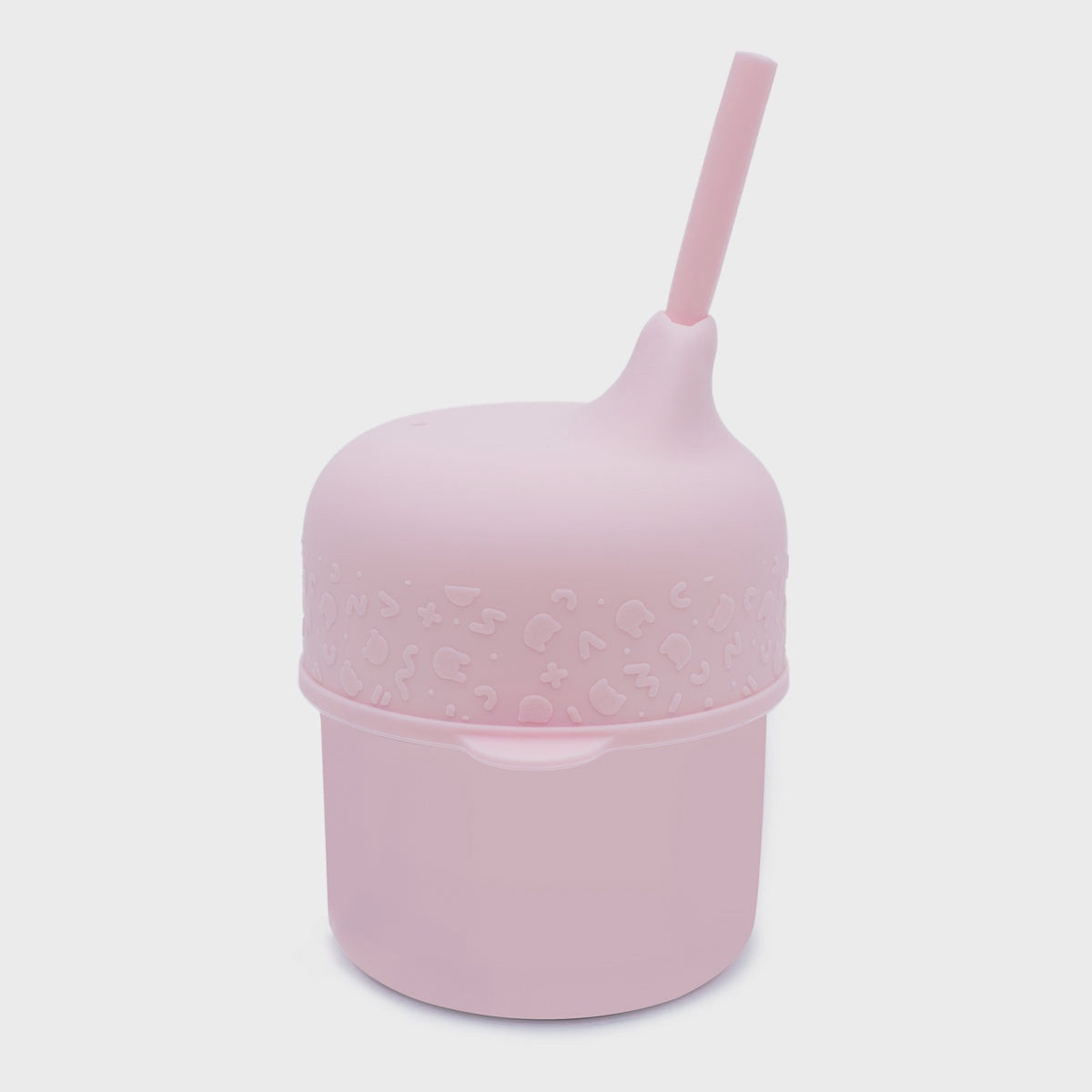 We Might Be Tiny Sippie Cup Set in Powder Pink, featuring a no-spill design for toddlers.